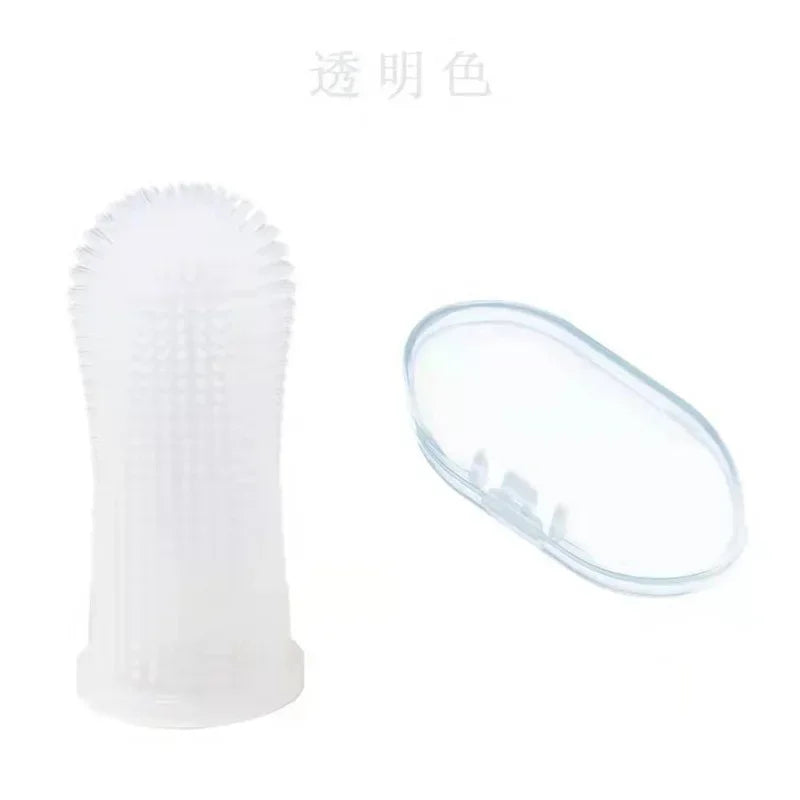 Dog finger brush