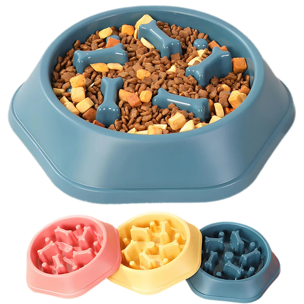 Slow feeder pet bowl