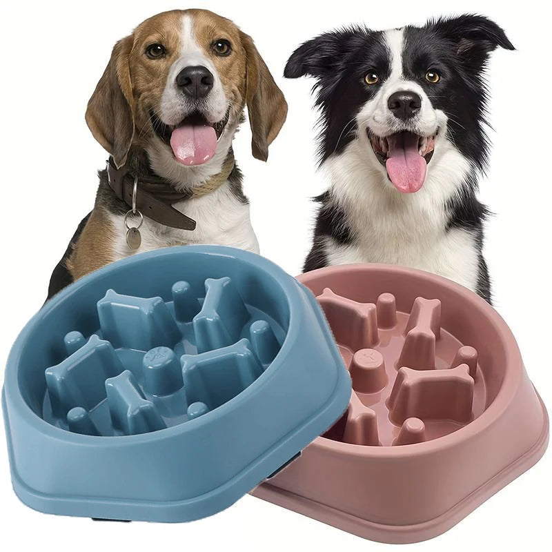 Slow feeder pet bowl