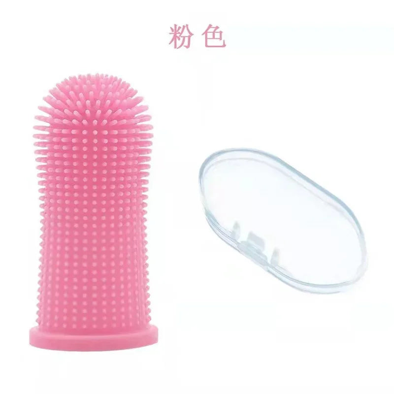 Dog finger brush