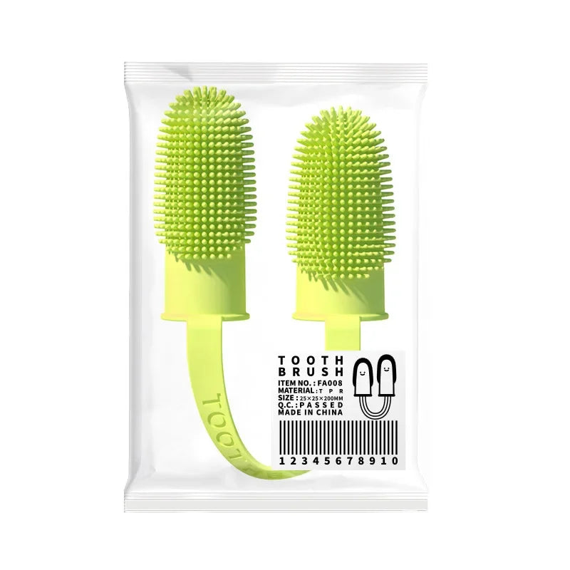 Dog finger brush
