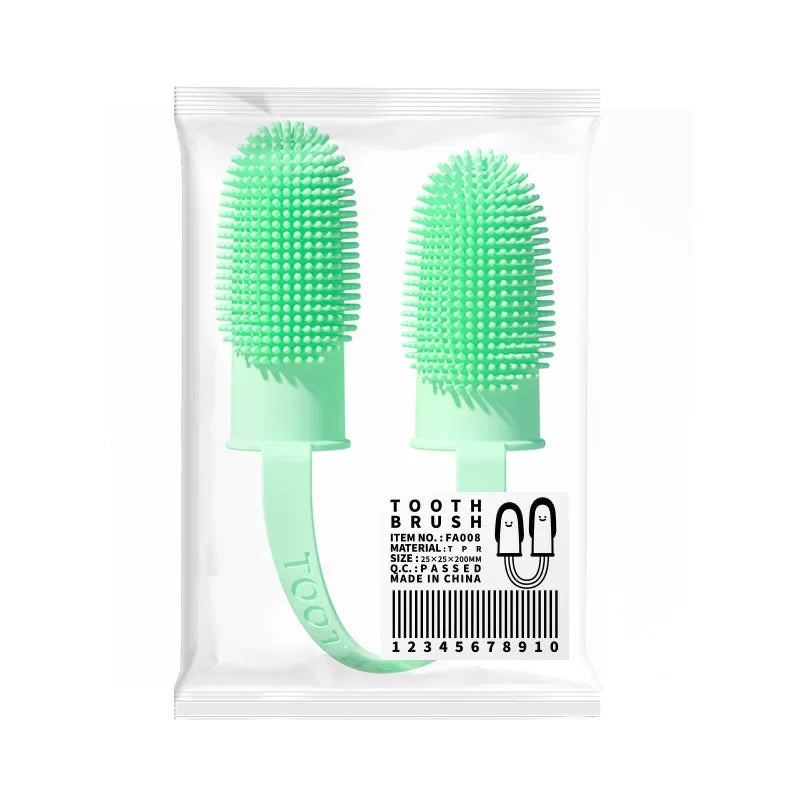 Dog finger brush