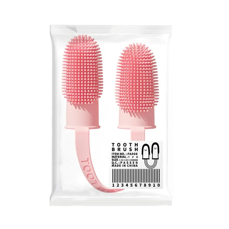 Dog finger brush