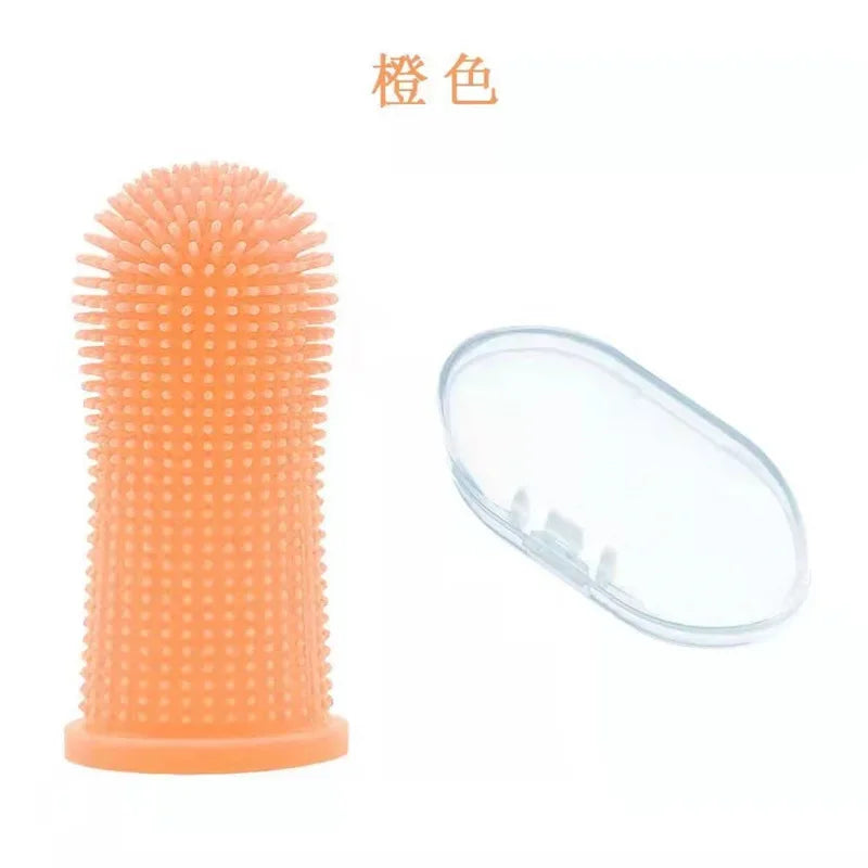 Dog finger brush