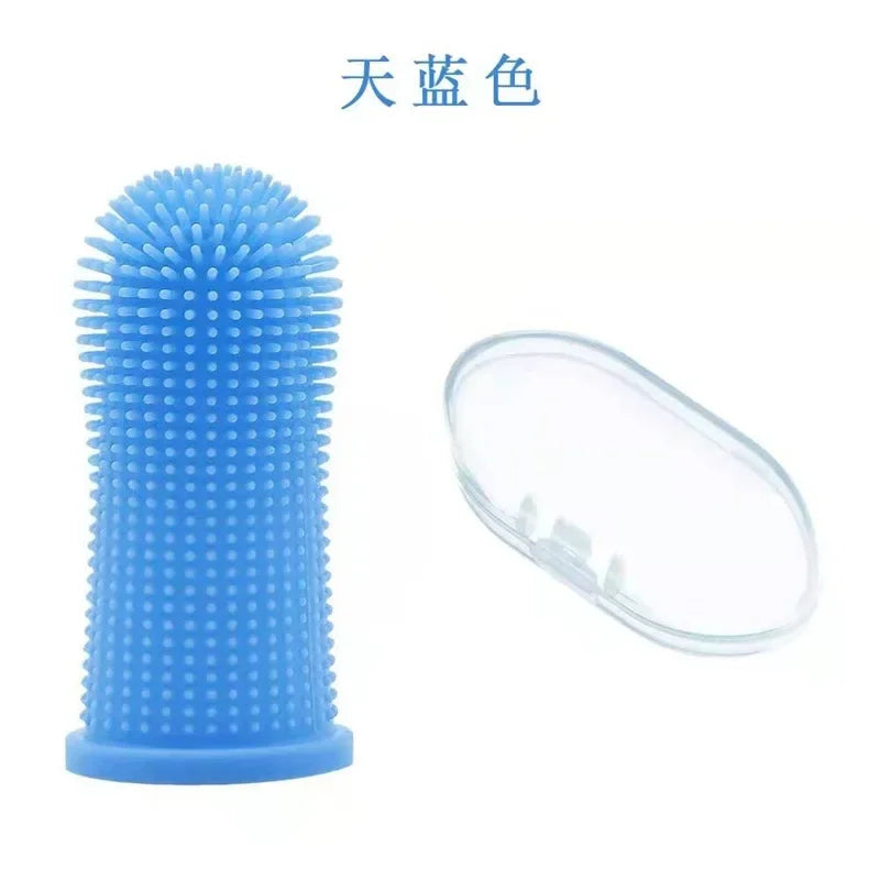 Dog finger brush