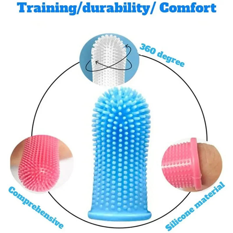 Dog finger brush