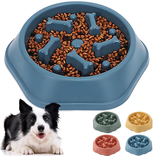 Slow feeder pet bowl