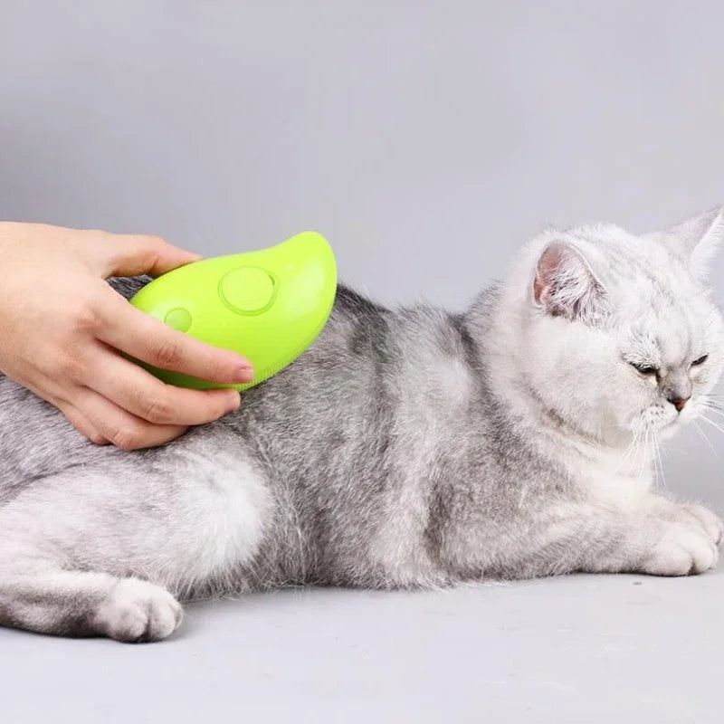 Pet steam brush