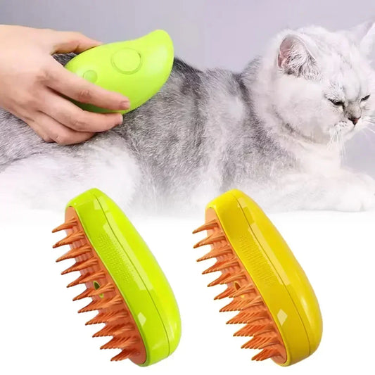 Pet steam brush